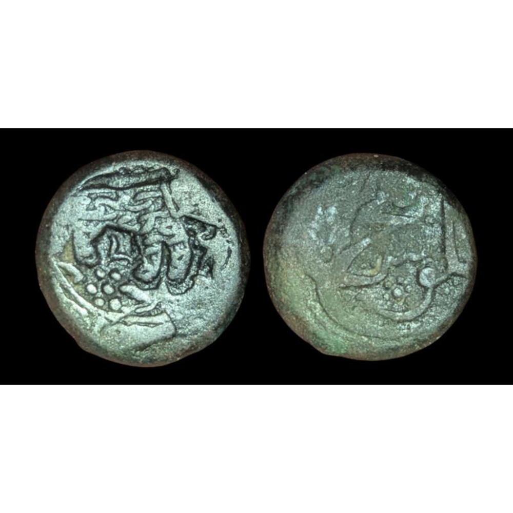 ISLAMIC AFGHAN CIVIC COPPER AE FALUS  Balkh AH1267 Rare